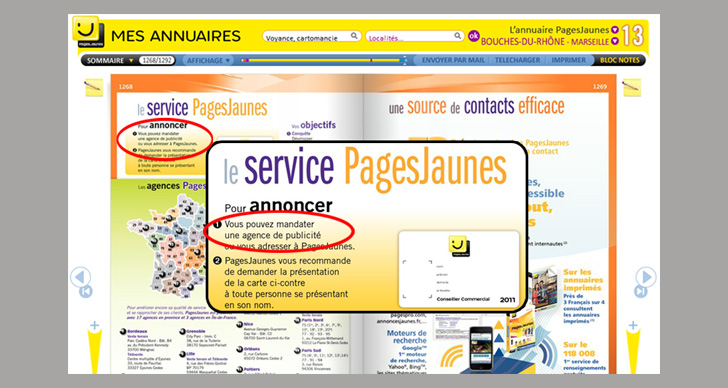 Le service pages jaunes