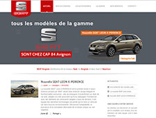 Site internet et Google Adwords Seat CAP84